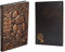 XUAN Hardcover Notizbuch A5 Liniert, Vintage, PU Leder, Schönes, Handgefertigt, Ruled, 200 Seiten Notizheft Tagebuch Notizblock Journal Notebook Geschenk für Kinder Männer Frauen Auto 3D EULE Kupfer
