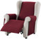 Textil-home Sesselschoner Sofaüberwurf Adele, 1 Sitzer/Relax - Reversibel gepolsterter Sofaschutz. Farbe Rot