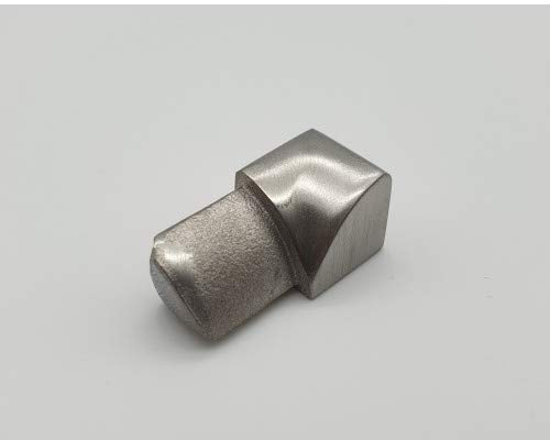Innenecke Rundprofil 8 mm gebürstet für Edelstahlschienen Rotthues Fliesenschiene Viertelkreisprofil