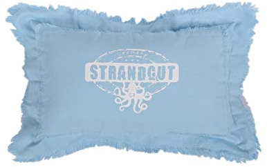 Strandgut07 Kissen mit Reißverschluss, 50 x 30 cm, Hellblau