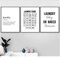 Bzdmly Laundry Today Room Wall Decor Laundry Symbols Guide Art Canvas Painting Poster Laundry Room Decoration 50 x 70 cm x 3 (Size) Unframed