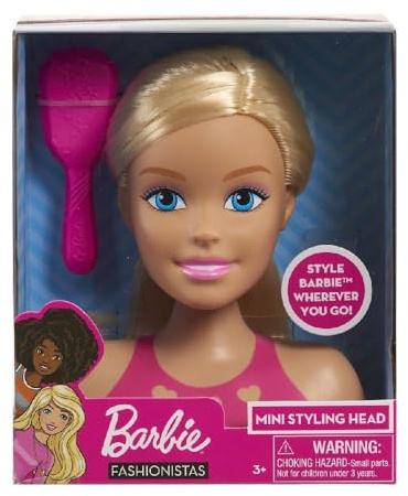 JP Barbie JPL63415 Flair Mini Cabeza de Peinado, Multicolor