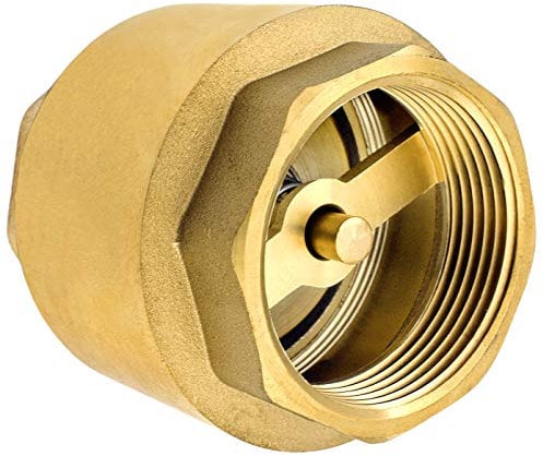 SHYNE Premium 3/4 pollici valvola di non ritorno in ottone di alta qualità robusto, antiruggine e impermeabile per pompa, fontana, lavatrice, giardino, acqua piovana, botte