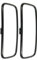 2x Außenspiegel Rückspiegel Seitenspiegel für LKW Transporter Bus Bagger Traktor 375x185 mm ø14-30mm