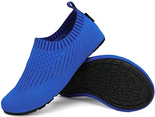 SAGUARO Pantofole Casa Uomo Donna Ciabatte Antiscivolo Comode Slipper Traspirante Leggere, Blu Cabri 46/47EU
