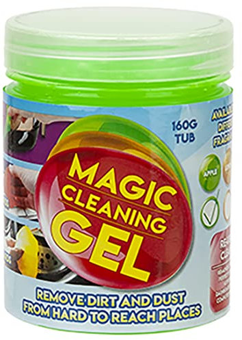 QDS Magic Cleaning Gel 160g Tub Car Vent Dashboard Computer Keyboard Cleaning Universal Dust Remover (Apple)