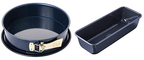 Dr. Oetker 1100 Springform Ø 26 cm BACK-LIEBE EMAILLE (Blau),1 Stück & Kasten-/Brotback-/Kuchenform, 30 cm Back- Liebe Emaille, robuste, mit schnitt- und kratzfester Emaille-Versiegelung, 1 Stück,blau