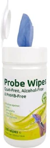 Tub of 200 Probe Wipes, Alcohol Free, Quat Free