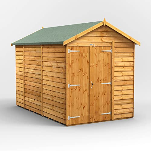 POWER Holzschuppen, 25,4 x 15,2 cm, überlappend, fensterlos, Holzhaus, 25,4 x 15,2 cm