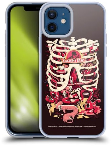 Head Case Designs Offizielle Rick and Morty Anatomie-Park Grafiken Für Staffel 1 & 2 Gelhülle [Militärischer Schutzgrad] Kompatibel Mit Apple iPhone 12 / iPhone 12 Pro Und Kompatibel Mit MagSafe