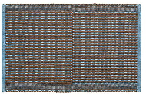 HAY Tapis Fußmatte aus Jute in der Farbe Blau, Größe: 60 x 95 cm, 541711
