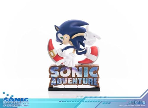 First4Figures Sonic Adventure Statue PVC Sonic The Hedgehog Edition Standard 21 cm, Blau