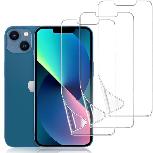 DYNASCO 3 Pack for iPhone 13/13 Pro TPU Screen Protector, Self-Healing HD Clear Soft Flexible TPU Hydrogel Film for iPhone 13/13 Pro 6.1 - Scratch-Resistant, Bubble Free, Easy Installation