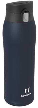 Super Sparrow Gourde Isotherme - INOX Bouteille Isotherme - 750ml - Mug Isotherme Étanche - Gourde Enfant sans BPA - Comprend 2 Couvercles avec Paille et Couvercle Sport