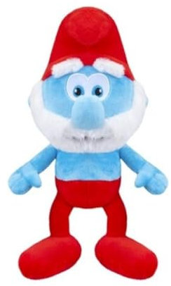 Grupo Moya Plüschfigur Schlümpfe, 32 cm, Füllung und Außenseite aus 100% recyceltem Material, geeignet für alle Altersgruppen (Papa Schlumpf)