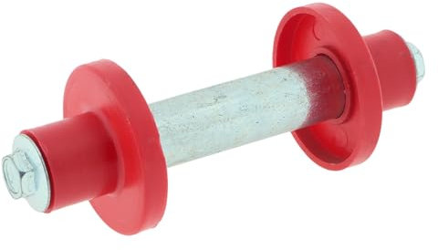 der kleine Handwerker Axe Ø 20 mm x 128 mm pour roues de brouette | Axe de brouette avec entretoises
