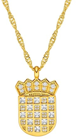 d'origine Kroatien Wappenkette, Kroatien Flaggenkette, Kroatische Kette, Kroatien Schmuck, Kroatischer Wappenschmuck für Damen Gold