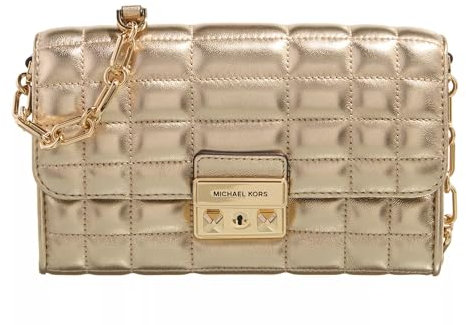 Michael Kors Women Lg Wllt On CHN Xbody Hand Bag, Pale Gold
