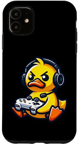Hülle für iPhone 11 Lustige Ente Gamer Quack Videospiele Jungen Mädchen Kinder