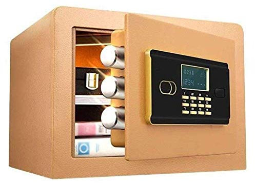 Feuerfester wasserdichter Safe, Safes Sicherheit, Digitaler Heimsafe, Elektronischer Schranksafe, Geldkassette, Wandsafe mit, Spardose zur Wandmontage für Büro und Hotel - 36 x 30 x 26,5 cm