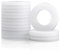 Jeboler Lot de 50 rondelles en plastique M8, DIN 125, rondelles plates en nylon, rondelles d'écartement de carrosserie avec petit diamètre extérieur pour vis et écrous