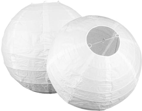 MERRYHAPY Abat-jour En Papier Pour Lustre Lot De 2 40 Cm Style Moderne Cache-éclairage D'intérieur