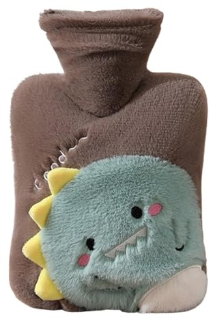 Wärmflaschenbezug – 1000 ml Winter-Wärmflasche, Wärmflasche für den Winter, Wärmflasche mit Cartoon-Motiv, Heizkissen mit weichem Bezug, große Kapazität, Bettwärmer für Bett, Füße und Taille