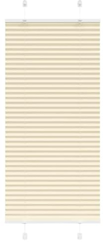 vidaXL Plissee Creme 55x100 cm Stoffbreite 54,4 cm Polyester