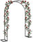 Rosenbogen für Kletterpflanzen und Rosen Metall Gartenbogen Rankhilfe röhrenförmig Torbogen Rankgitter Gartendekoration Pergola Terrasse Spalier(1.2x2.2m)