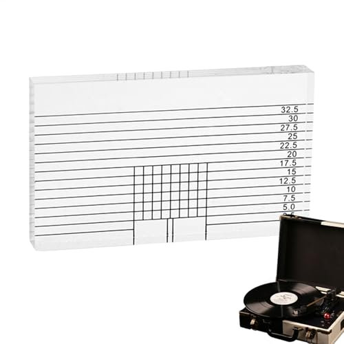 Turntable Cartridge Alignment | Acrylic Calibration Gauge VTA Azimuth Ruler | Compact Adjustment Ruler Turntable Accessories for Professionals Enthusiasts