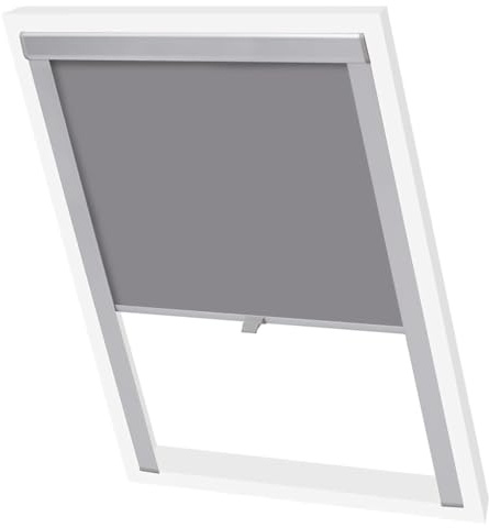 Myheimly Verdunkelungsrollo Verdunkelung Dachrollo Dachfensterrollo Dachfenster verdunkelungsrollo Grau,p08/408