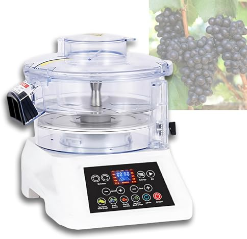 QIUNAOZI Pelapatate Professionale per UVA, pelapatate Automatico per Verdure, pelapatate per Pasticceria, impostazioni di pelatura Personalizzabili, Adatto per UVA/pomodorini, ECC White
