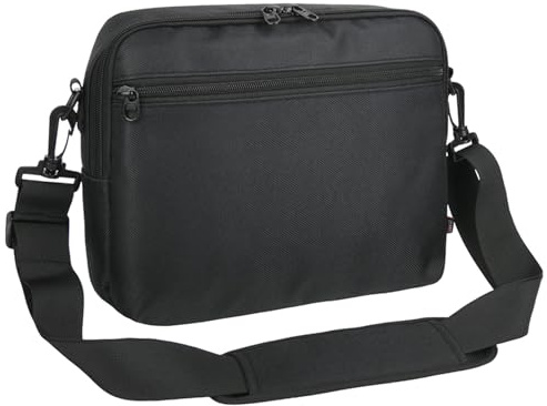 OURHZTB Storage Case Shoulder Bag Compatible with YOTON 9.5 10.5 Portable DVD Player, Travel Carrying Case Bag with Pockets for DVD Player, Charger and Data Cables Accessories