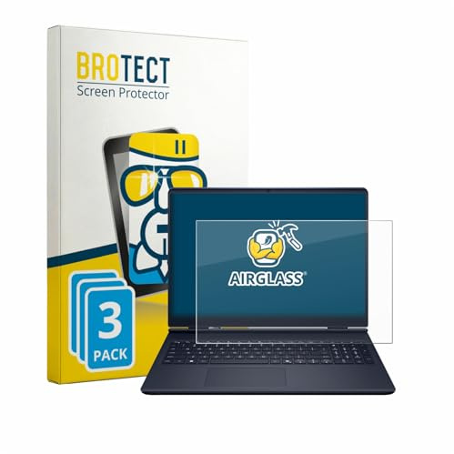 BROTECT 3 Stück Schutzglas für Alienware 16 Aurora AC16250 Schutzfolie Panzer Folie Glas[Extrem Kratzfest 9H, Anti-Fingerprint, Ultra-Transparent]