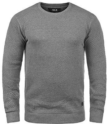 !Solid SDKarl O-Neck Strickpullover Feinstrick, 2XL, Med Grey (8254)