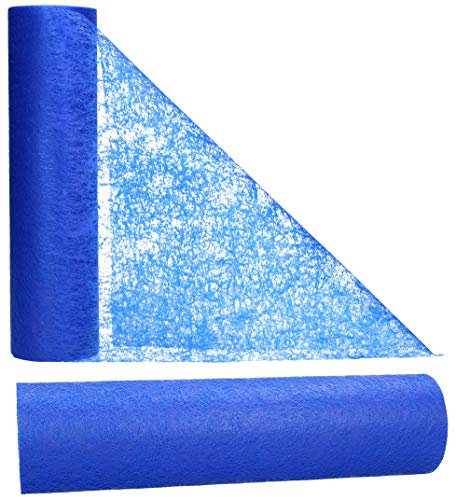 AmaCasa Tischläufer Blau (30 cm x 25 m) – Hochwertiges Vliesband für stilvolle Tischdekoration bei Hochzeiten, Geburtstagen & besonderen Anlässen