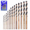 JEFE HEX 13-Piece Drill Bit Set, 1/16,5/64,3/32, Anti-Walking 135° Split Tip, Perfect for Steel/Aluminum/Zinc Alloy/Cast Iron/Copper/Wood/Plastic. Ideal for DIY Projects and Home Maintenance.