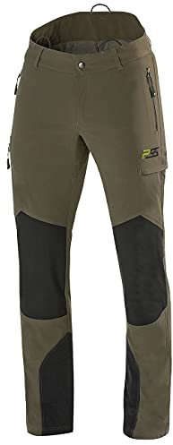 PSS Outdoorhose X-treme Stretch - Wasserabweisende Jagdhose dehnbar - Robuste Hose für die Jagd atmungsaktiv - Trekkinghose mit verstärkten Knieen, Größe:52