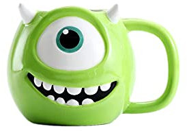 Disney Pixar Monsters Inc Mike - Taza verde 3D 400 ml