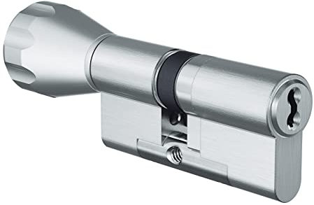 EVVA 4KS Knaufzylinder inkl. 5 Schlüssel und Sicherungskarte - verschiedene Längen - Nickel (31/K41)