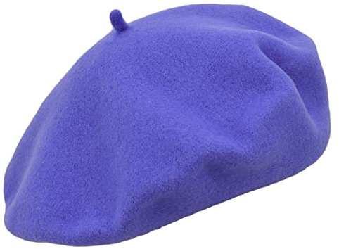 MELEGARI Baskenmütze für Damen | 100% Wolle | Roma Beret | Made in Italy, Zyklin 01, One size