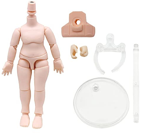 niannyyhouse DOD 10cm Doll Action Figures Body Suitable for 1/12 BJD Dolls Head (Peach Pink-Standard Package A)