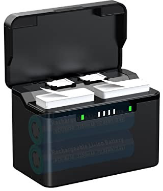 XTAR GoPro Battery Case - 6700mAh Charging Box for Hero 10/9/8/7/6/5 with 3A Fast Charging, Perfect for Outdoor Sports and Portable Use