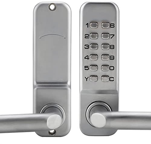 Cerradura de código numérico para puerta con código mecánico, cerradura digital sin llave para garaje, hotel, oficina, estudio, almacenes