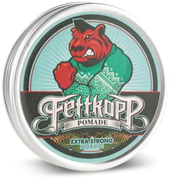 FETTKOPP POMADE Extra Strong Nordic - Fichtennadel - heavy hold (51g)