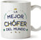 MUGFFINS Tazas para CHOFER mujer - En Español - Mejor del Mundo - 11 oz / 330 ml - Regalo original y divertido