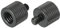 sourcing map 2 Pack Mikrofonständer Adapter 3/8 Buchse x M6 Stecker Kamera Schraube Schwarz