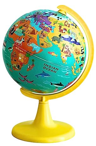 TOPGLOBE 15cm Großer Pädagogischer Globus Meine Wilde Welt“