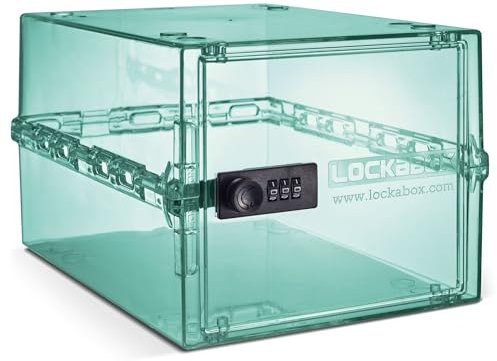 Lockabox One™ Light Medi Green | Premium Lockable Storage Box | 10 Litre Combination Lock Box For Food, Medicine & Home Safety | BPA-Safe