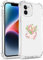 Bear Village Hülle für iPhone 12 Mini, Handyhülle aus Weichem TPU Silikon, Anti-Gelb Stoßfest Transparent Schutzhülle für iPhone 12 Mini (5.4 inch), Muster-34